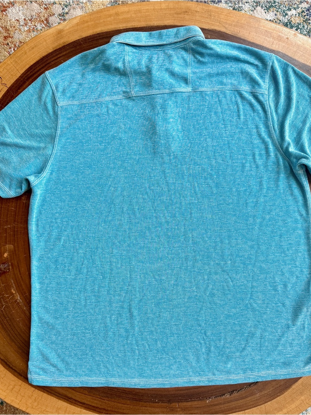 Tommy Bahama Men’s Light Turquoise Polo Shirt - Picture 5 of 9